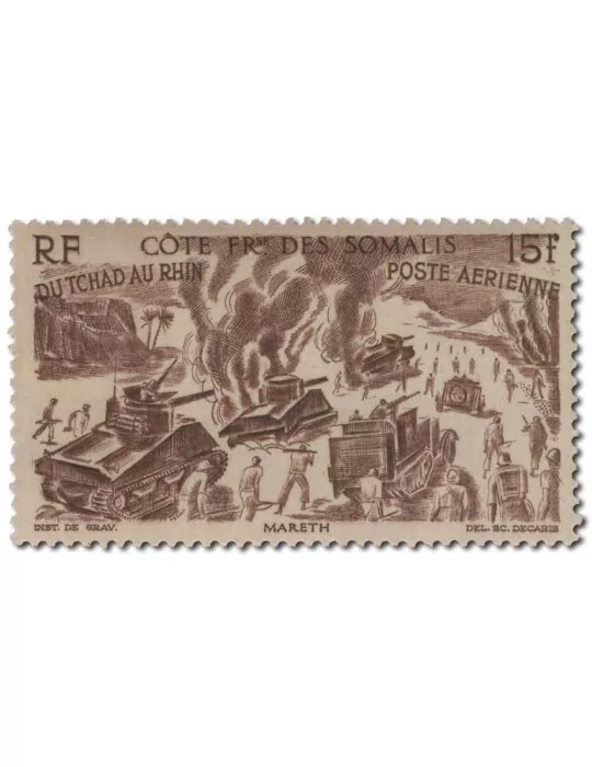 n° 14/19** - Timbre COTE DES SOMALIS Poste Aerienne