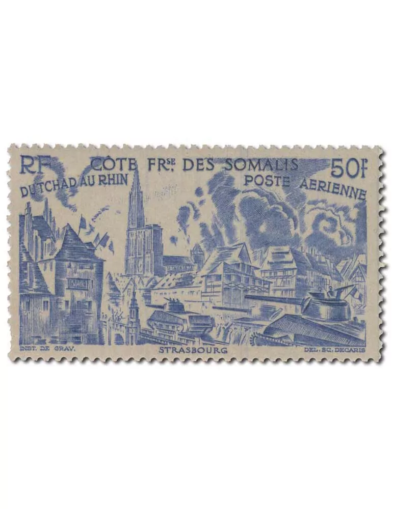 n° 14/19** - Timbre COTE DES SOMALIS Poste Aerienne