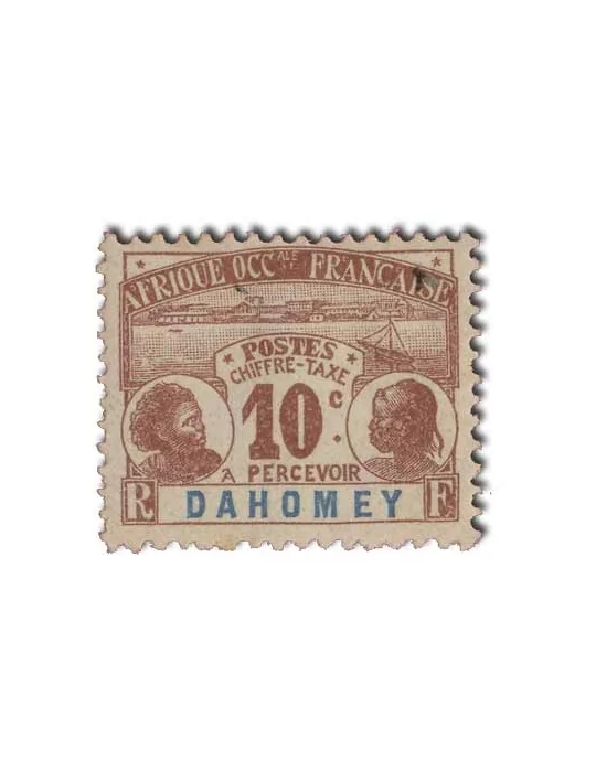 n° 1/8* - Timbre DAHOMEY Taxe