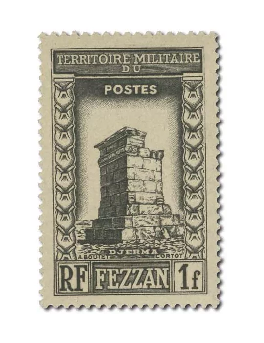 n° 43/53* - Timbre FEZZAN Poste