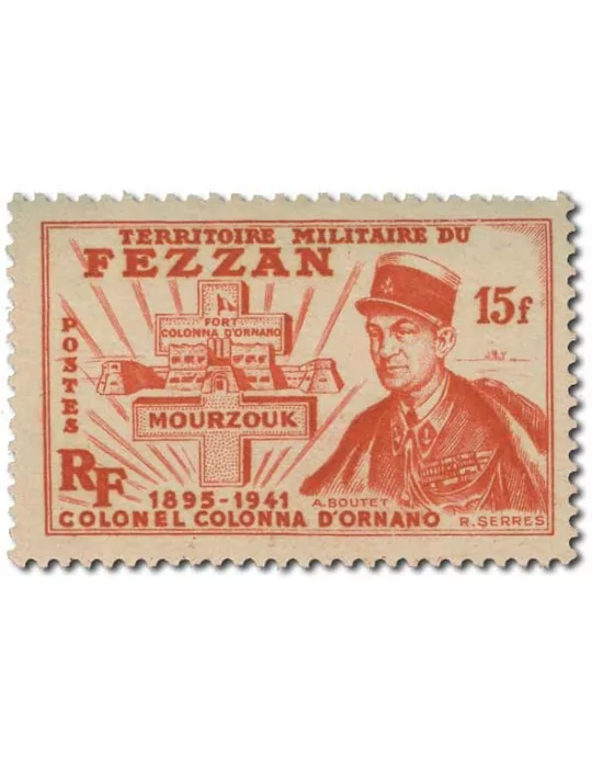 n° 43/53* - Timbre FEZZAN Poste