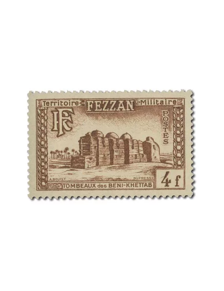 n° 43/53* - Timbre FEZZAN Poste