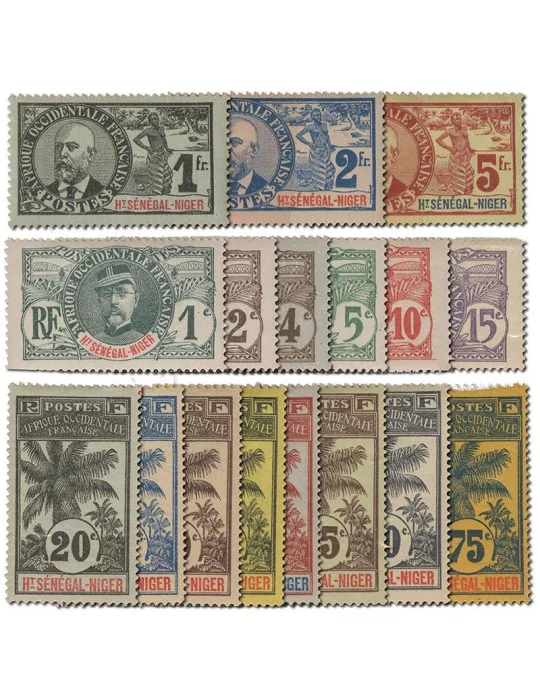 n° 1/17* - Timbre HAUT SENEGAL ET NIGER Poste