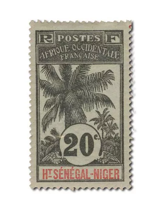 n° 1/17* - Timbre HAUT SENEGAL ET NIGER Poste