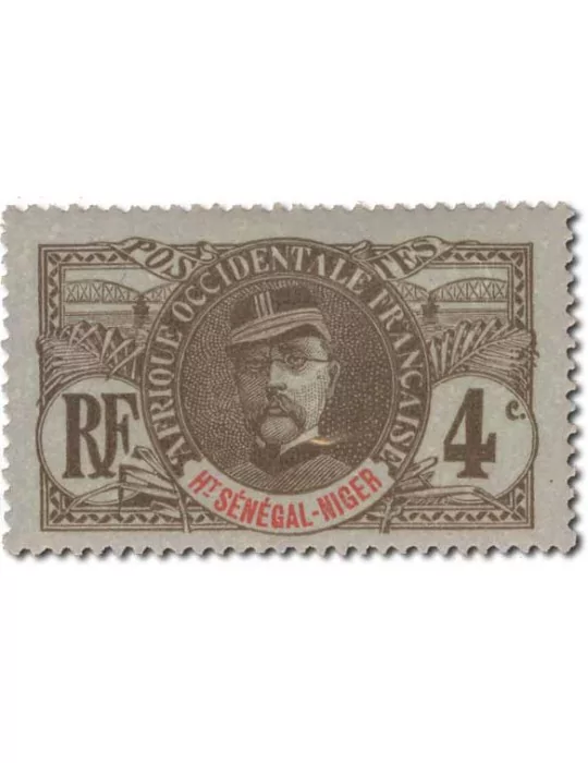 n° 1/17* - Timbre HAUT SENEGAL ET NIGER Poste