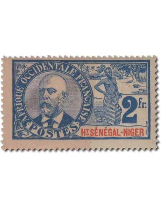 n° 1/17* - Timbre HAUT SENEGAL ET NIGER Poste