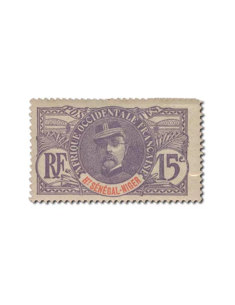 n° 1/17* - Timbre HAUT SENEGAL ET NIGER Poste