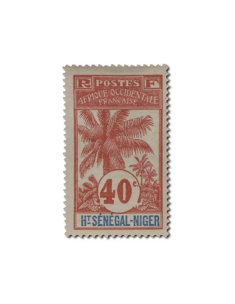 n° 1/17* - Timbre HAUT SENEGAL ET NIGER Poste