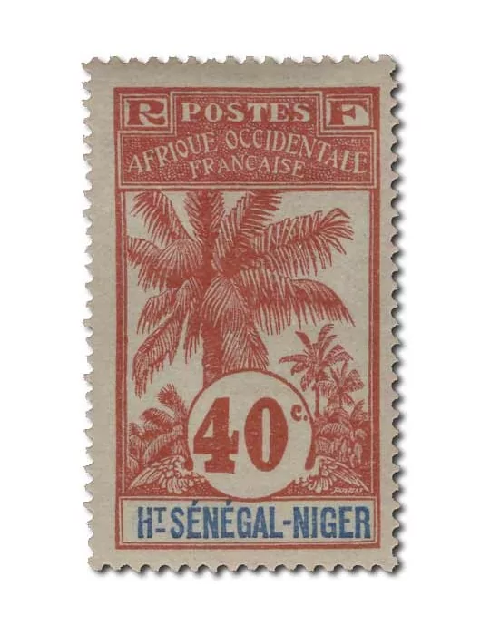 n° 1/17* - Timbre HAUT SENEGAL ET NIGER Poste