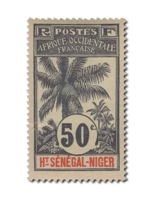 n° 1/17* - Timbre HAUT SENEGAL ET NIGER Poste