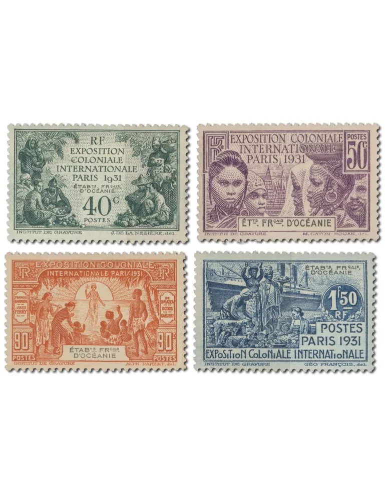 n° 80/83* - Timbre OCEANIE Poste
