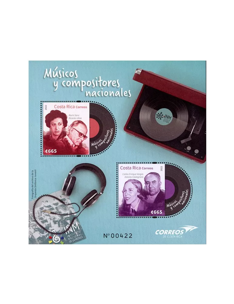 n° 92 - Timbre COSTA RICA Blocs et feuillets