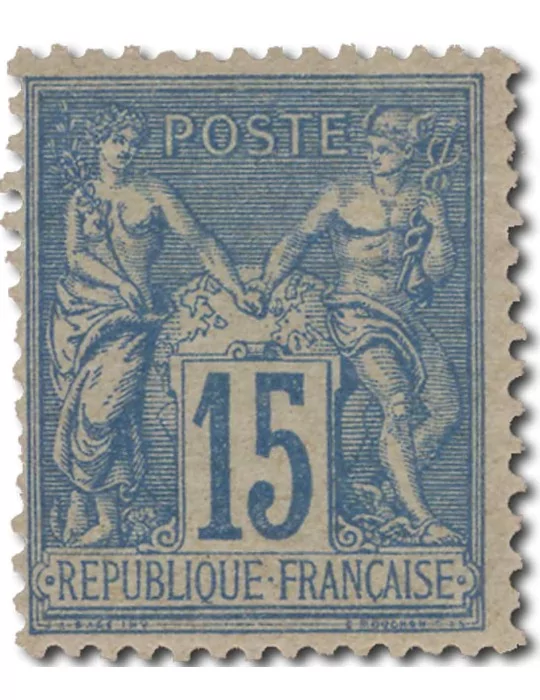 n° 90* - Timbre FRANCE Poste