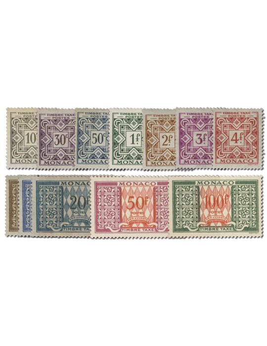 n° 29/39* - Timbre MONACO Taxe