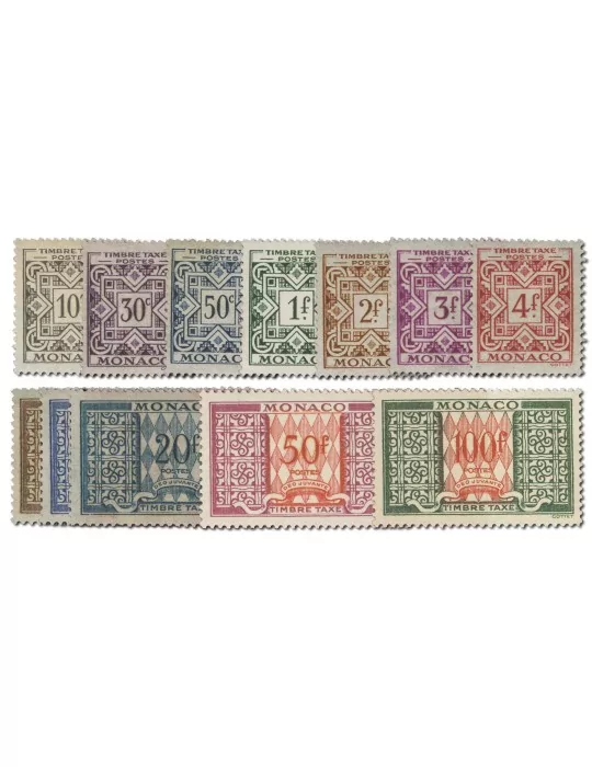 n° 29/39* - Timbre MONACO Taxe