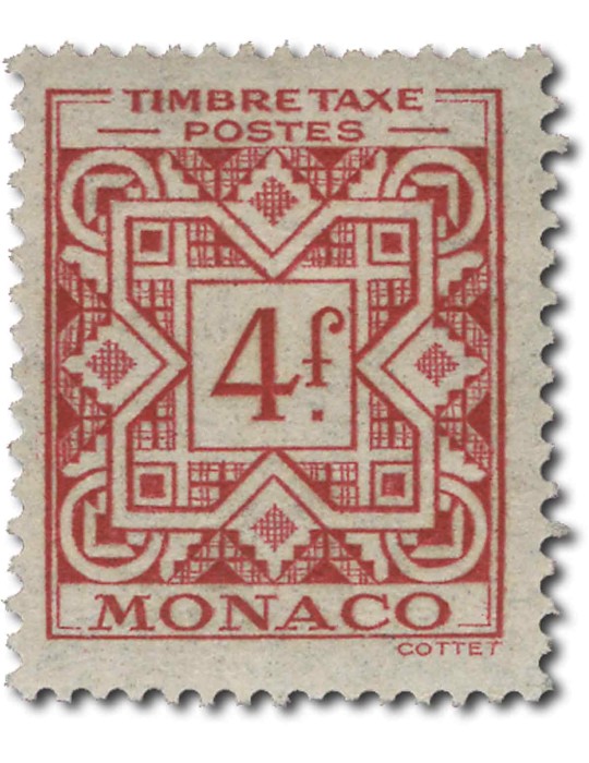 n° 29/39* - Timbre MONACO Taxe