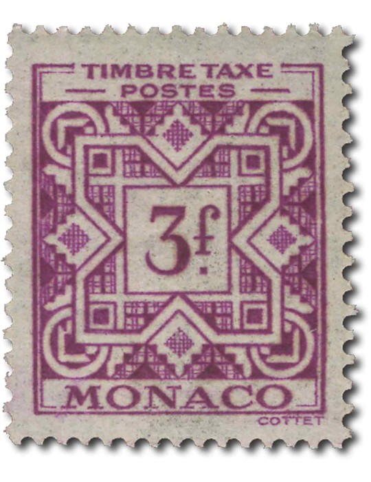 n° 29/39* - Timbre MONACO Taxe