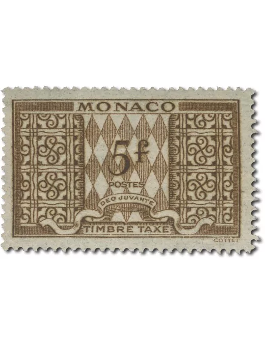 n° 29/39* - Timbre MONACO Taxe