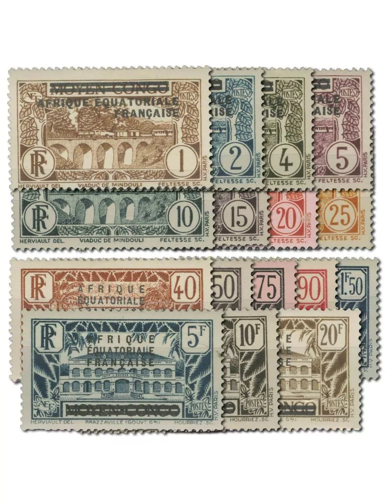 n° 1/16* - Timbre AEF Poste