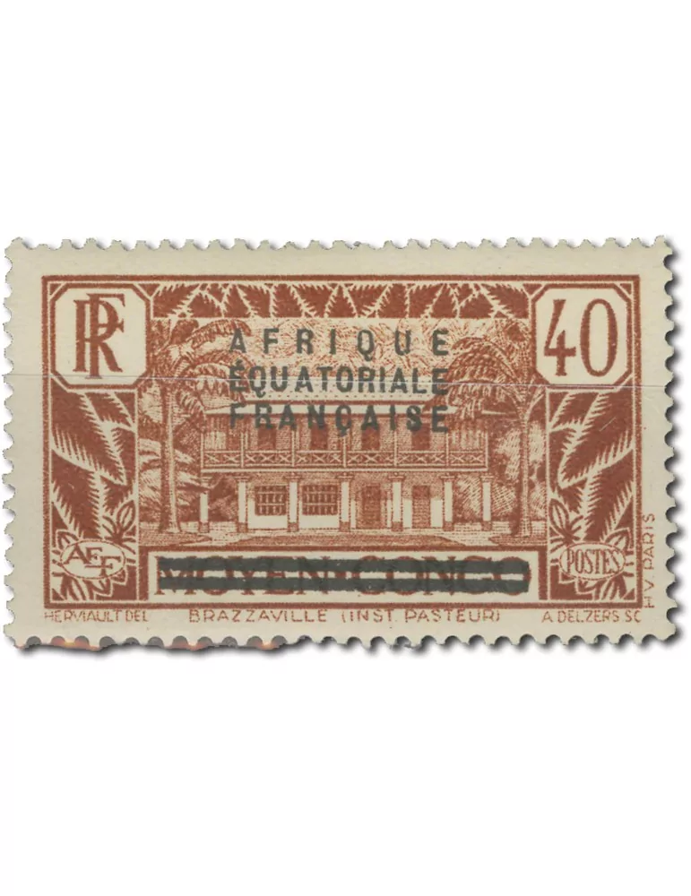 n° 1/16* - Timbre AEF Poste