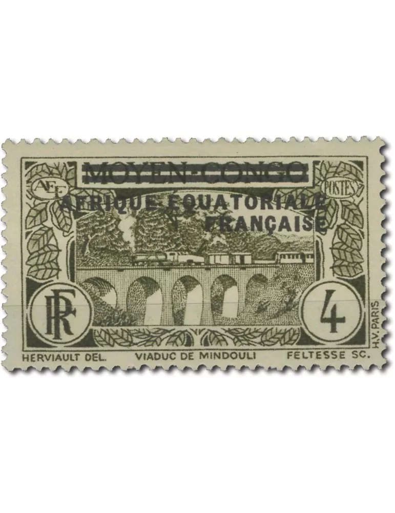 n° 1/16* - Timbre AEF Poste