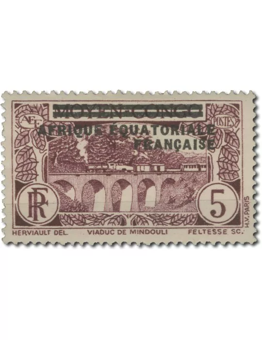 n° 1/16* - Timbre AEF Poste