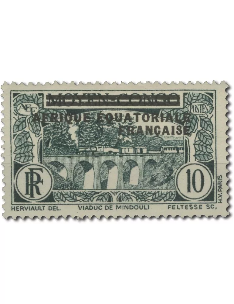 n° 1/16* - Timbre AEF Poste