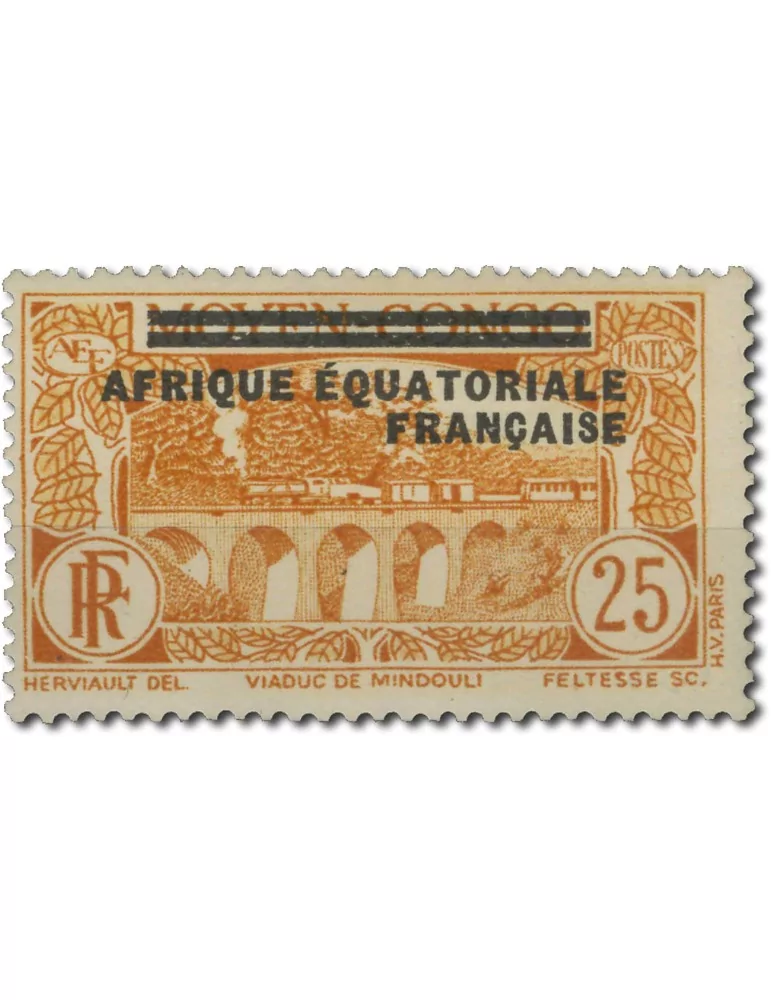 n° 1/16* - Timbre AEF Poste