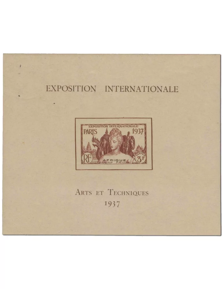 n° 1* - Timbre AEF Blocs Et Feuillets