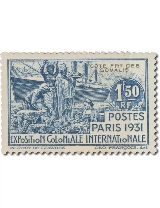 n° 137/140* - Timbre COTE DES SOMALIS Poste