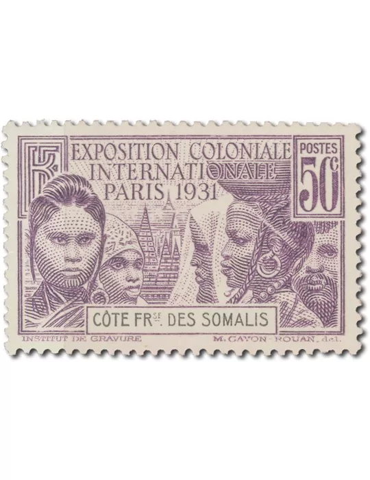 n° 137/140* - Timbre COTE DES SOMALIS Poste