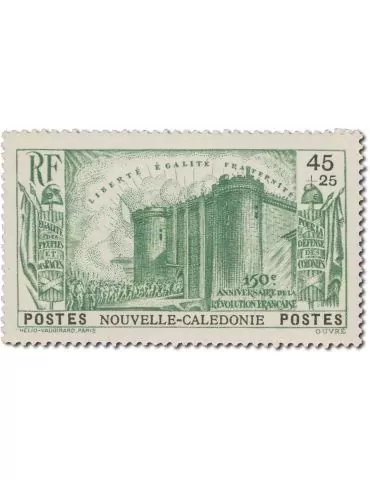 n° 175/179** - Timbre NOUVELLE CALEDONIE Poste 2