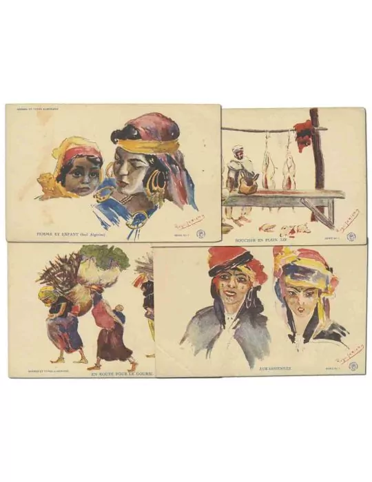 ALGERIE: CPA Scènes et types algériens