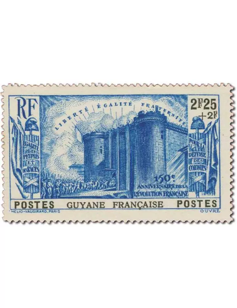 n° 152/156 - Timbre GUYANE Poste