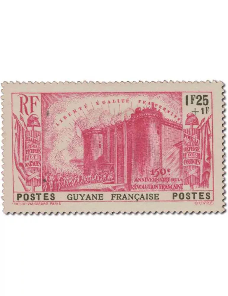 n° 152/156 - Timbre GUYANE Poste