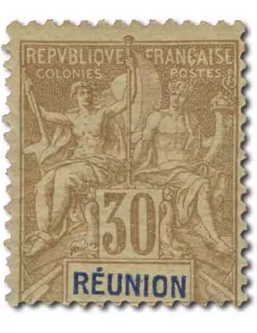 n° 32/44 - Timbre REUNION Poste 2