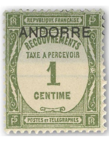 n° 9/15* - Timbre ANDORRE Taxe 2