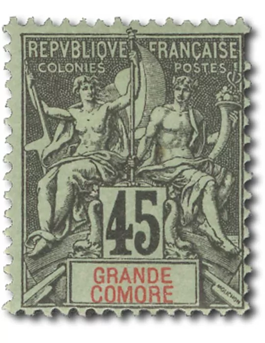 n° 14/19* - Timbre GRANDE COMORE Poste