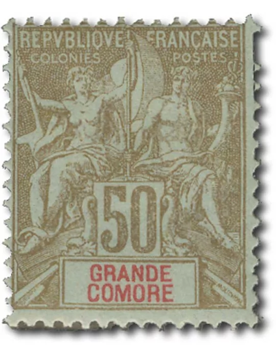 n° 14/19* - Timbre GRANDE COMORE Poste