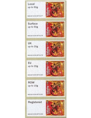 n° 123 - Timbre GIBRALTAR Timbres de distributeurs