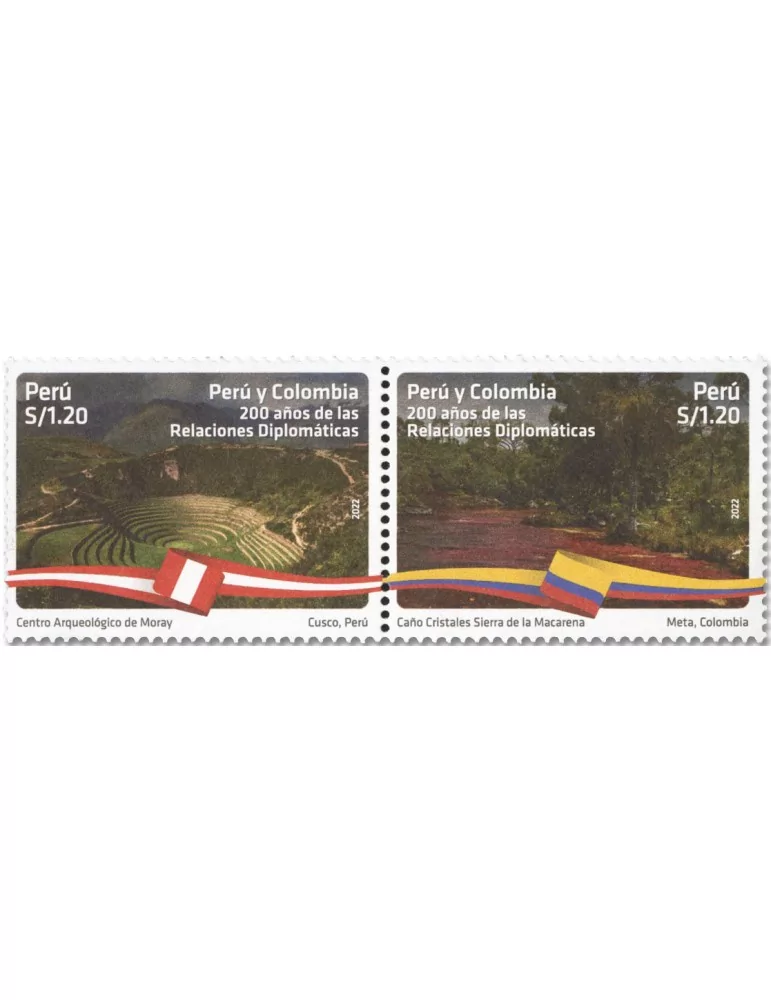n° 2256/2257 - Timbre PEROU Poste (OK)