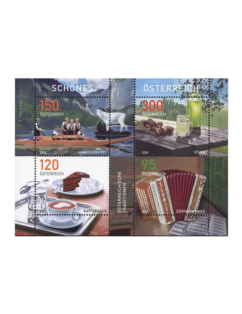 n° 3682/3685 - Timbre AUTRICHE Poste