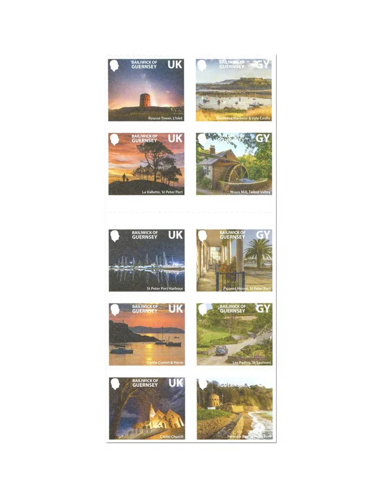 n° 2027/2036 - Timbre GUERNESEY Poste
