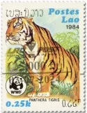 n° 1943D - Timbre LAOS Poste