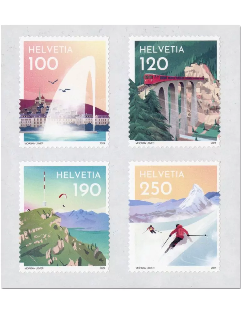 n° 2847/2850 - Timbre SUISSE Poste