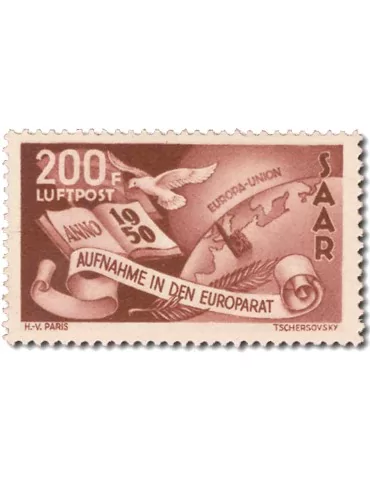 n° 13** - Timbre SARRE Poste Aerienne