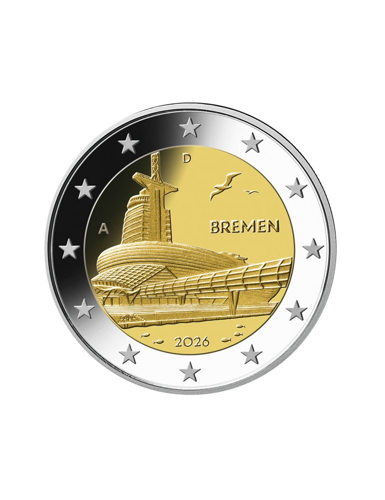 2 EURO COMMEMORATIVE 2026 : ALLEMAGNE (Présidence de Breme au Bundesrat))