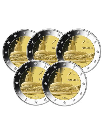 2 EURO COMMEMORATIVE 2026 : ALLEMAGNE (Présidence de Sarre au Bundesrat)) – 5 ATELIERS