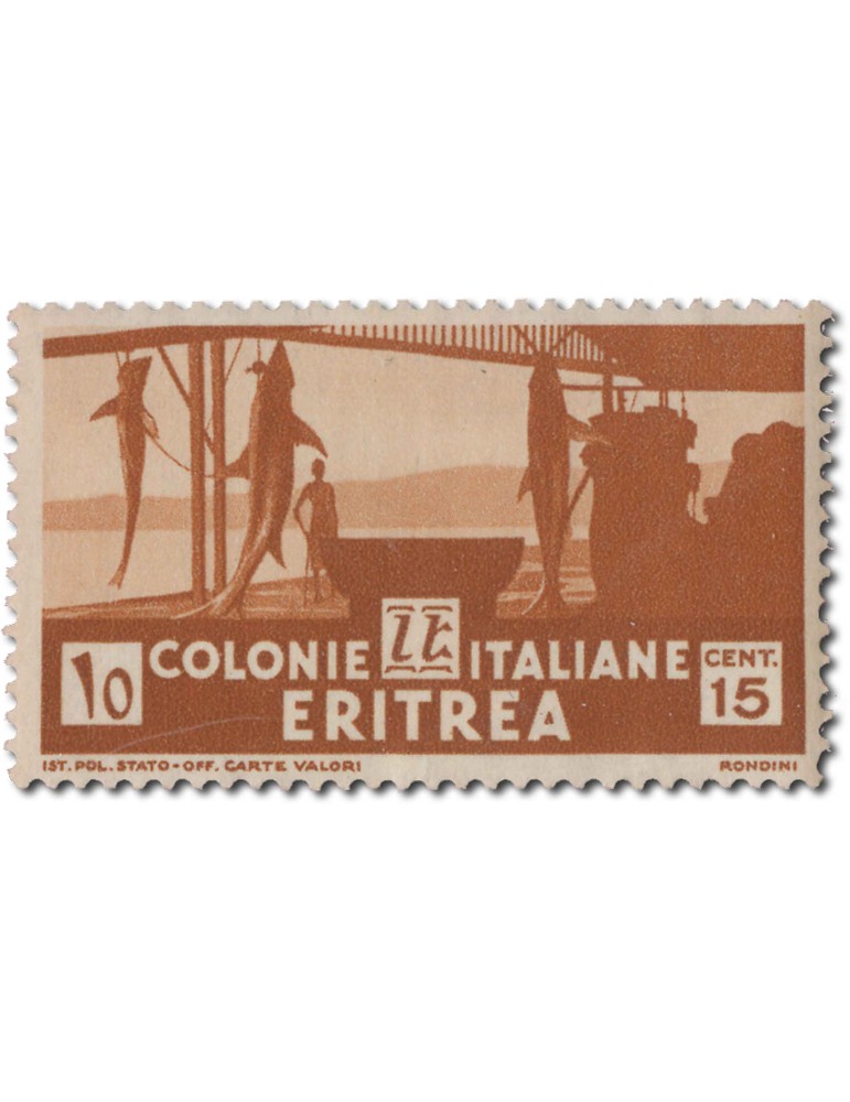 n° 195/204* - Timbre ERYTHREE Poste
