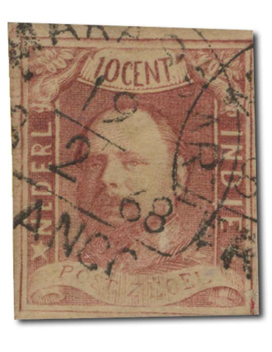 n° 1 obl. - Timbre INDE NEERLANDAISE Poste